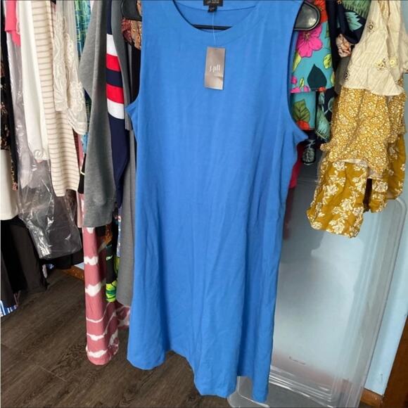 J.Jill Blue Opal Wearever collection Sleeveless Dress - Picture 6 of 8
